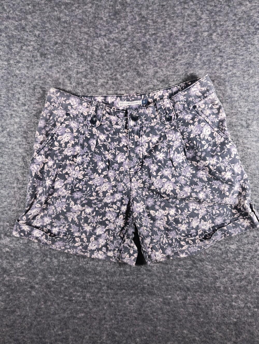 BandolinoBlu floral cuffed shorts, women's size 8